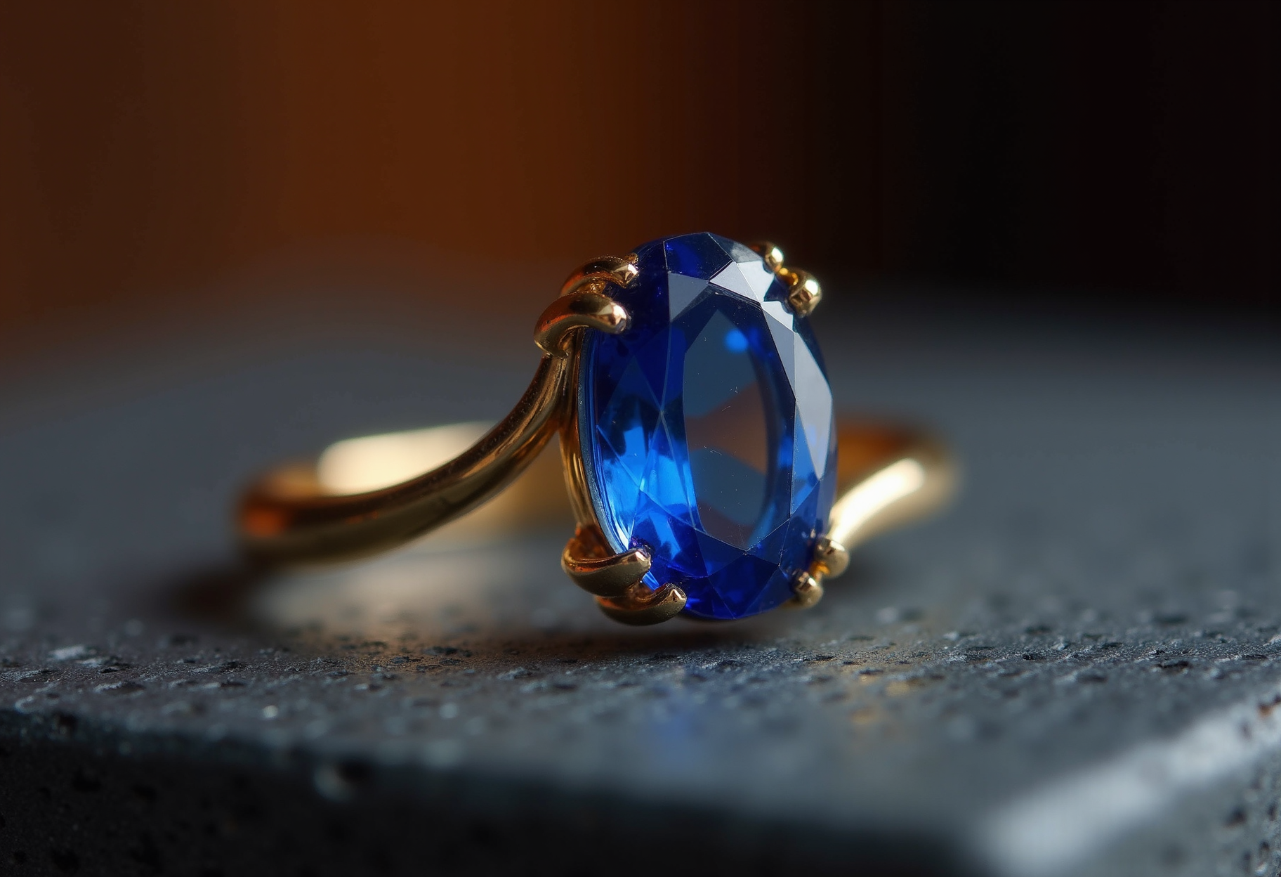 Sapphire statement ring