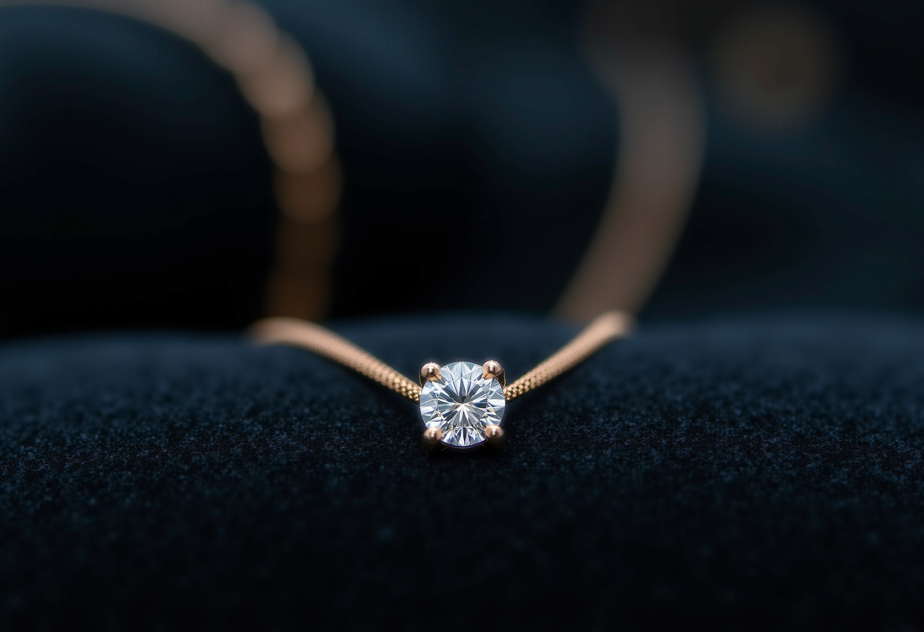 Diamond Solitaire Pendants